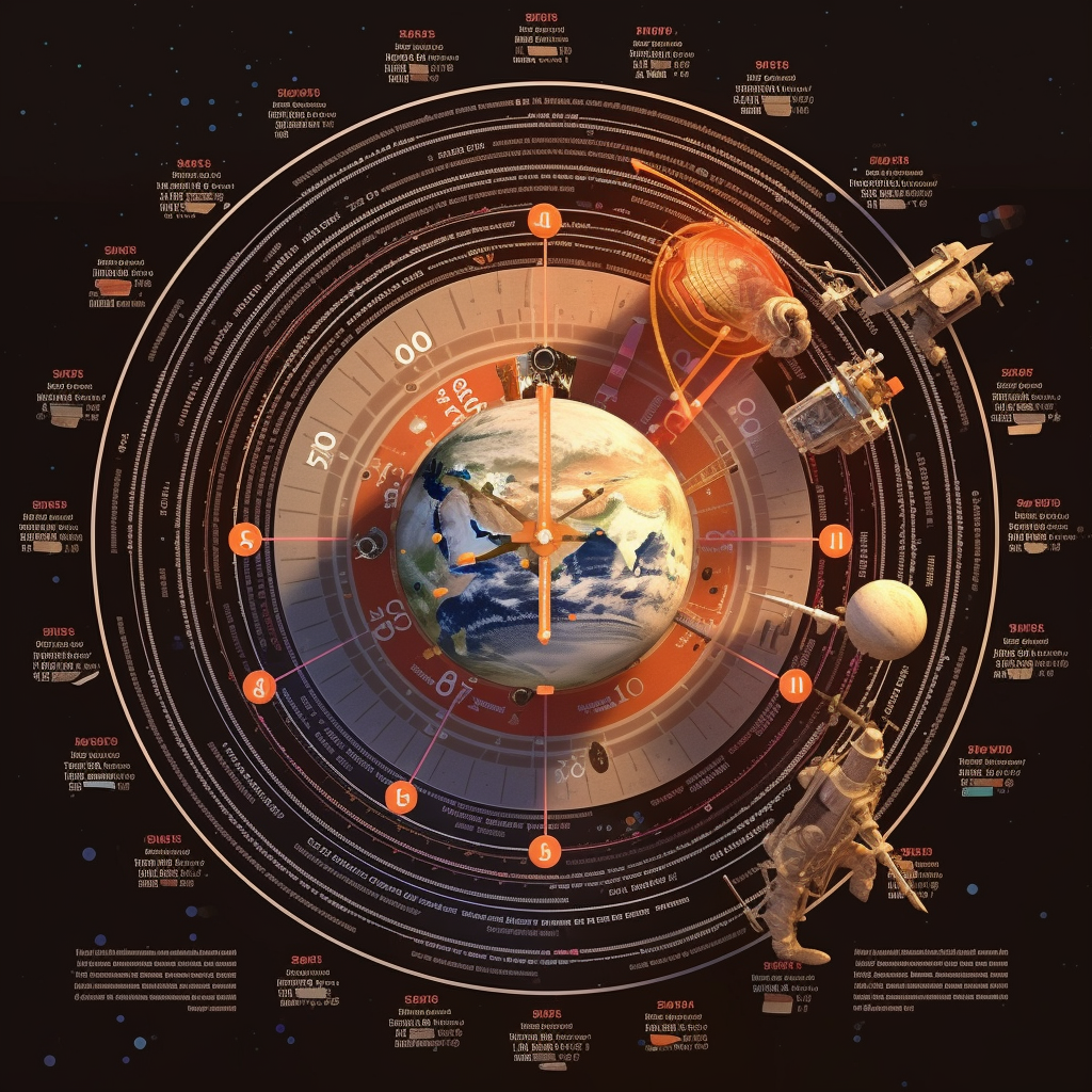 Chart showing the best times to observe the International Space Station