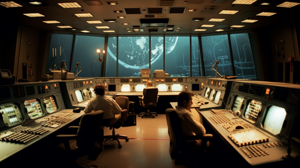 mission control room during sts