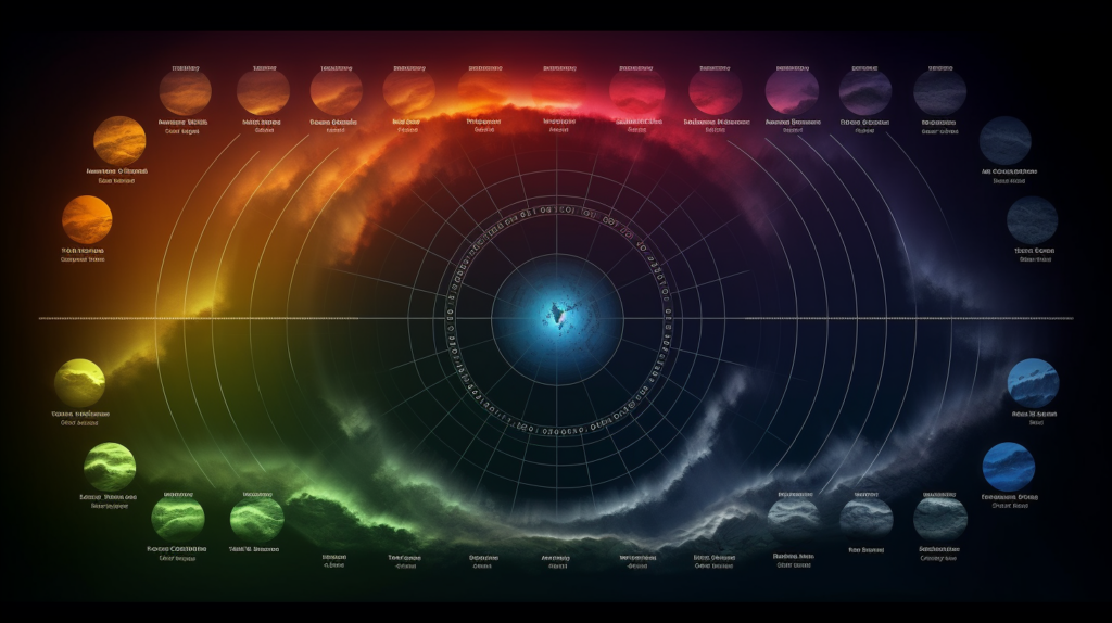 Northern lights calendar showing peak seasons