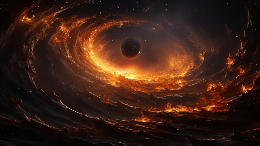 Supermassive black holes event horizon swallowing 