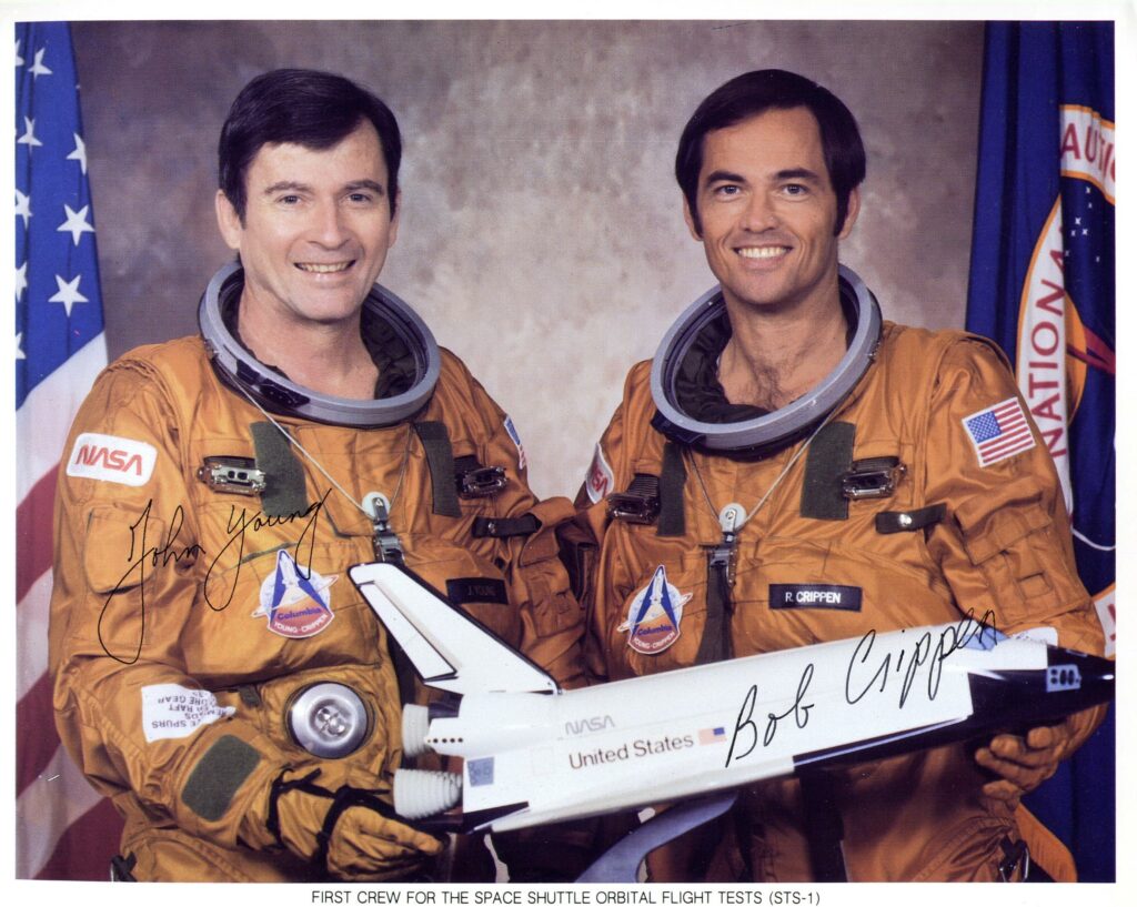 the sts crew members john young and robert crippen