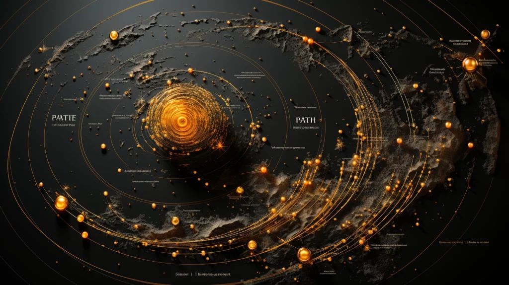 chart of the hypothetical orbits and location of planet nine in solar system