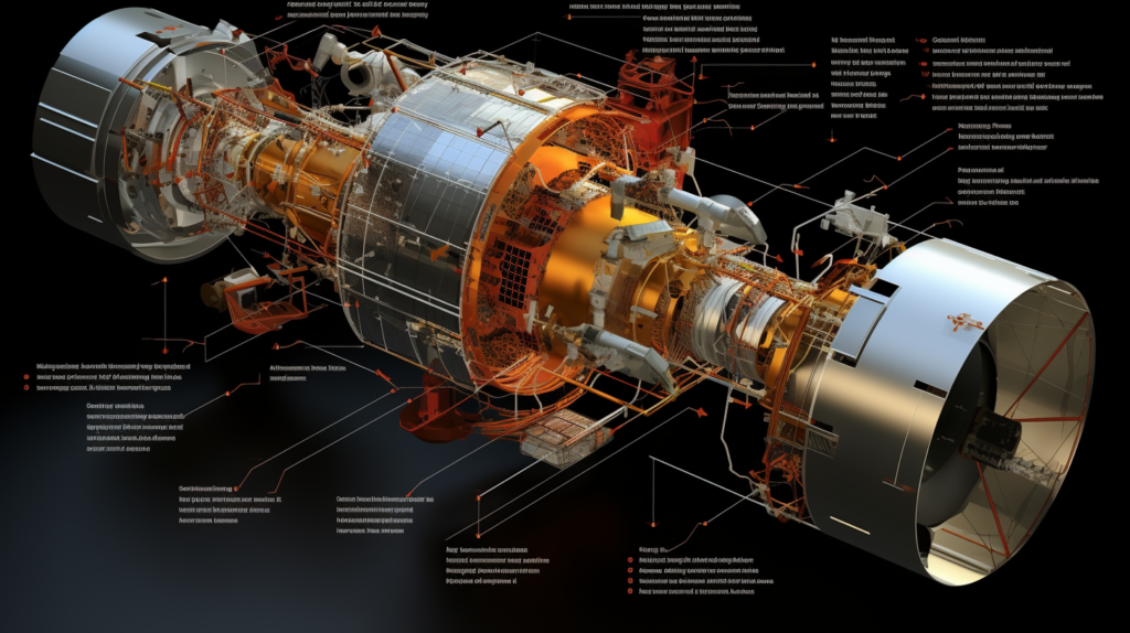 diagram of the xmm newton spacecraft