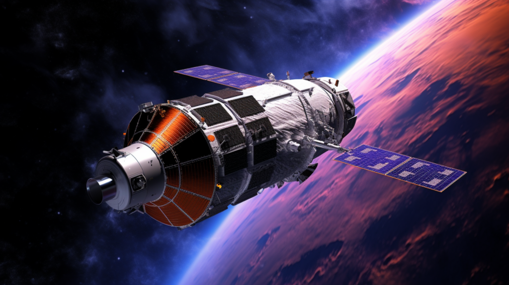 image of the chandra spacecraft in space