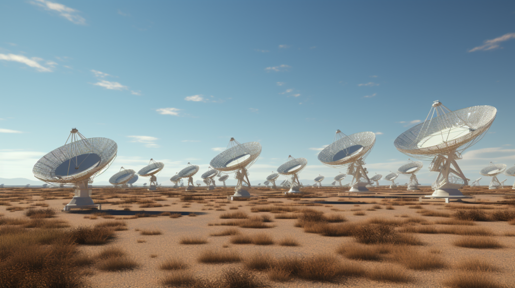 image showing the radio dishes of the vla