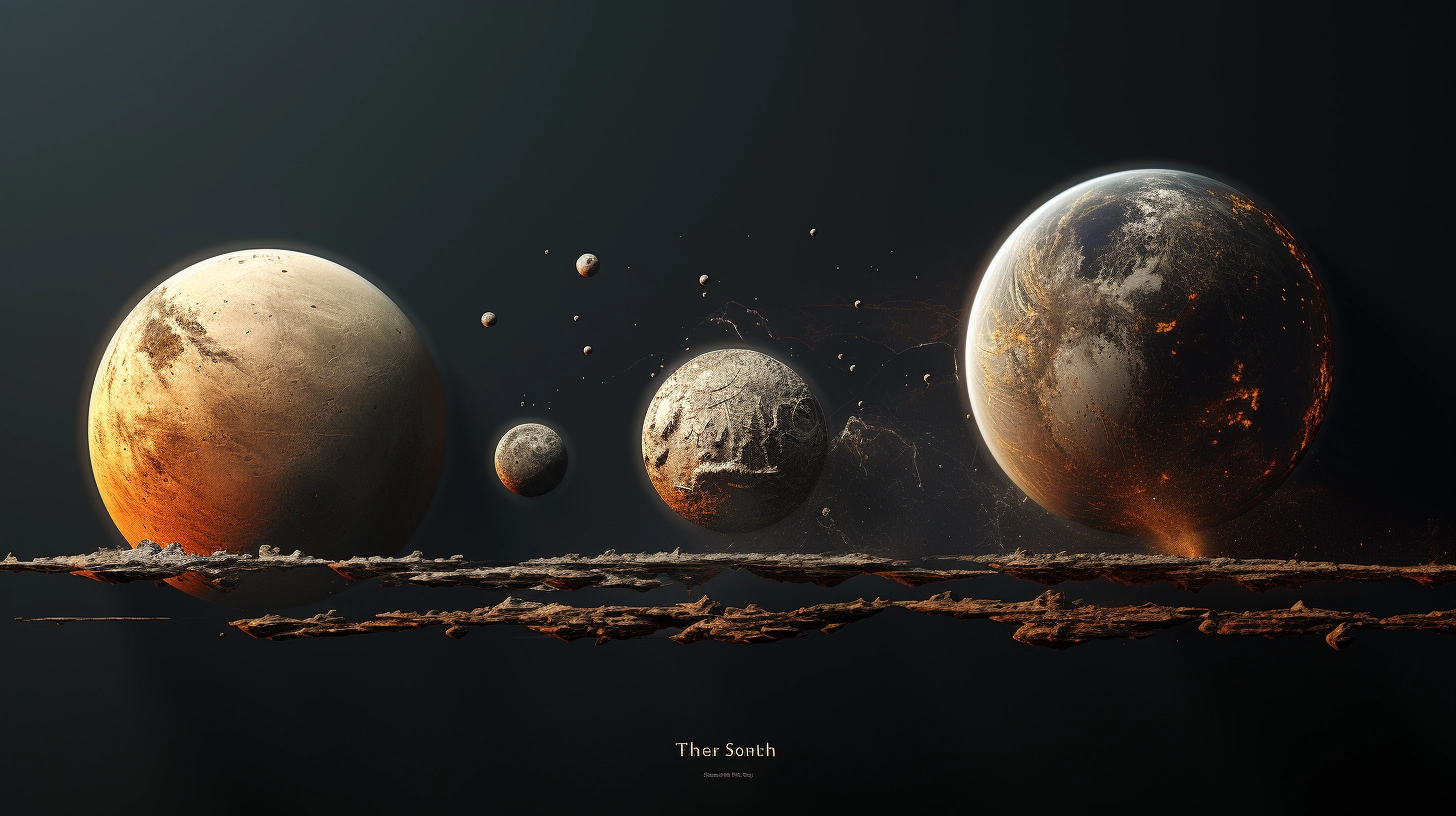 infographic comparing the real sizes of pluto earths moon and earth