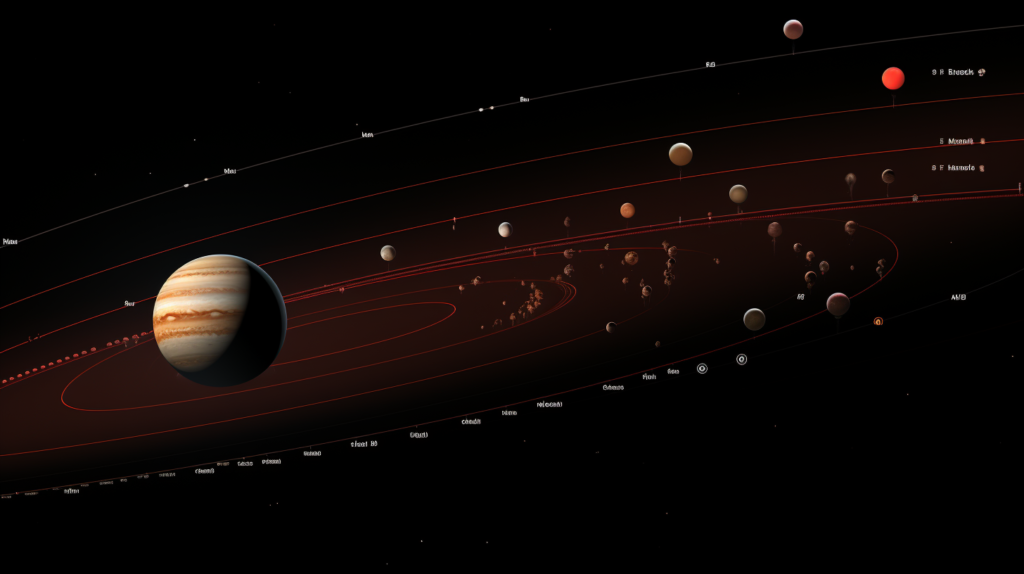 visual diagram of mars jupiter etc dawn alignment, Alignments of Planets