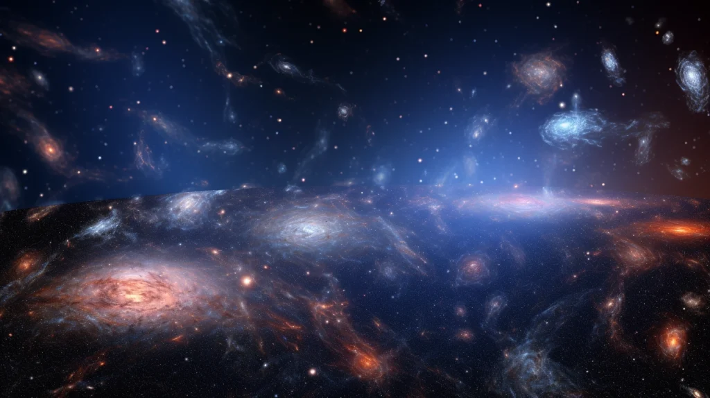 Early proto galaxies in the young universe after the Big Bang