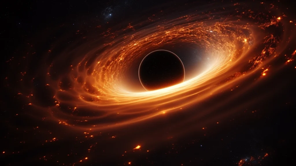 stunning the supermassive black hole lurking at the galactic center