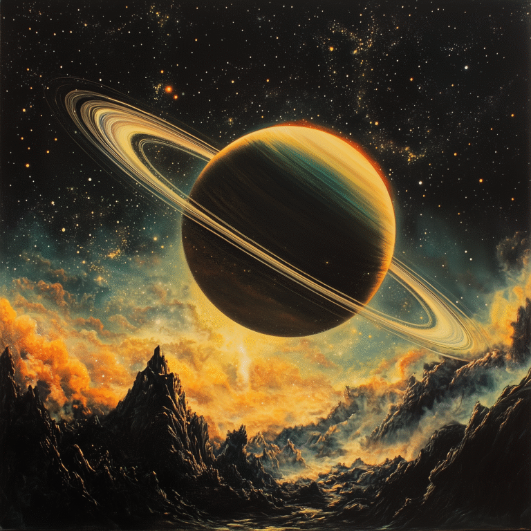 Saturn, hubble picture, realistic, science fiction journal